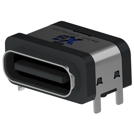 XB-TYPE C 16 P-16 XB防水USB TYPE C SMT 16 Pプレート上防水メスホルダー（4脚Bタイプ）